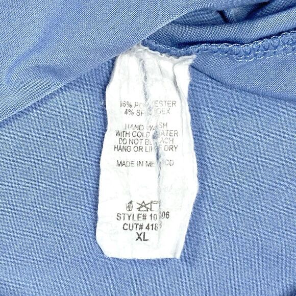 Charlotte Avery Dress Sz XL Blue Short Sleeve V Neck Oversize Comfy Loungewear - Picture 16 of 16